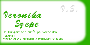 veronika szepe business card